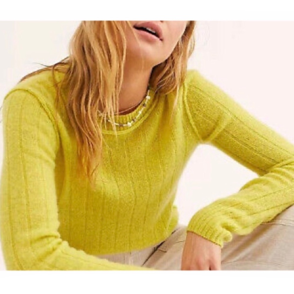 Free People Be Mine Cashmere Crew Sweater - Picture 6 of 12